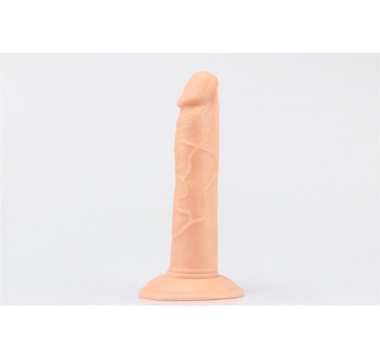 Duży gruby żylasty penis dildo z przyssawka 19 cm